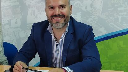 El candidato de Unión por Leganés, Carlos Delgado, en una foto de 2022.