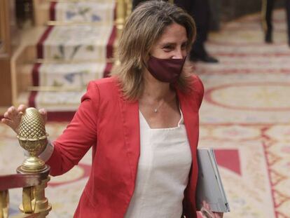 La vicepresidenta tercera y ministra para la Transición Ecológica y el Reto Demográfico, Teresa Ribera.
 