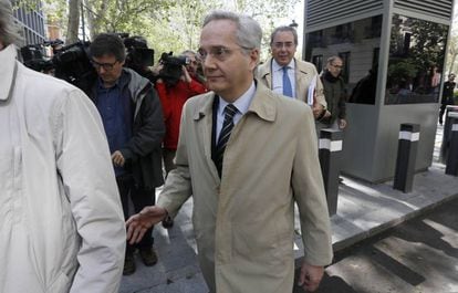 Pedro G&oacute;mez de la Serna, en la Audiencia Nacional el pasado mayo.