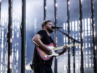 Joe Newman, de Alt-J, actuando en el 'Gurten music open air festival' en Berna, Suiza