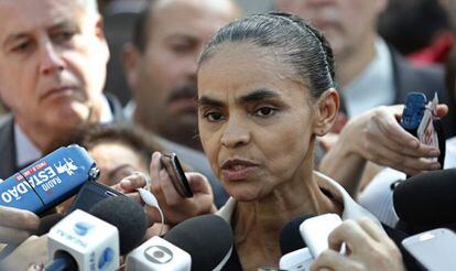 Marina Silva, este martes en Brasilia.