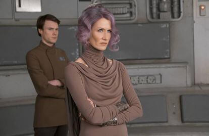 Laura Dern, en un fotograma de 'Star Wars: Los últimos jedi'.