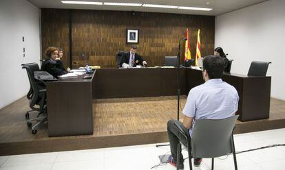 Sergi Rubia, durante una de las sesiones del juicio.