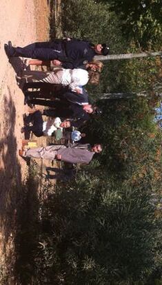 José Bretón explica al juez el lugar donde perdió de vista a los niños.