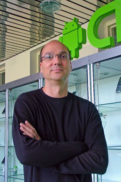 Andy Rubin, creador y jefe de Android, en la sede de Google en California.