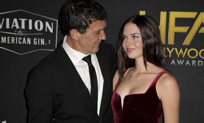 Antonio Banderas y su hija Stella Banderas.