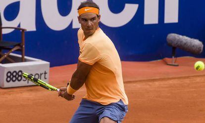 Rafa Nadal contra Fabio Fognini en el Open Banc Sabadell.