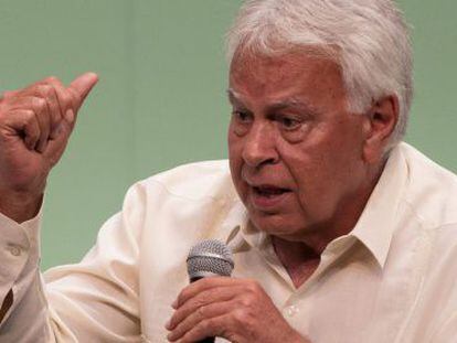 Felipe Gonz&aacute;lez, el pasado julio.