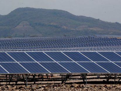 El parque solar inaugurado en La Llave, del municipio hondure&ntilde;o de Nacaome.