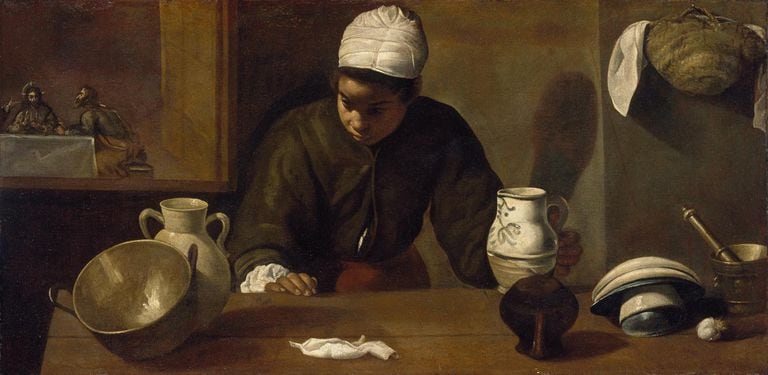 'La cena de Emaús (la mulata)', obra de Diego de Velázquez (c. 1618-1622).