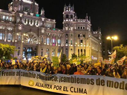 Manifestación el 12 de noviembre pasado en el centro de Madrid.
 