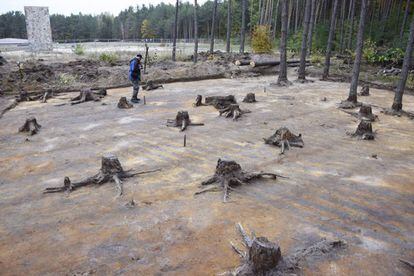 Excavaciones en el terreno donde se hallaba el campo de concentración de Sobibor.