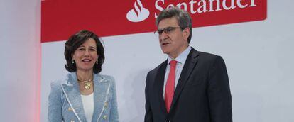 Ana Botín, presidenta de Banco Santander, y José Antonio Álvarez, consejero delegado