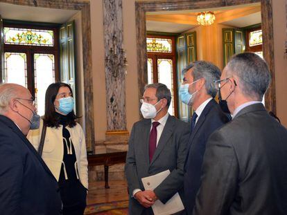 Reunión de la ministra de Justicia, Pilar Llop, con la Sala de Gobierno del Tribunal Supremo.