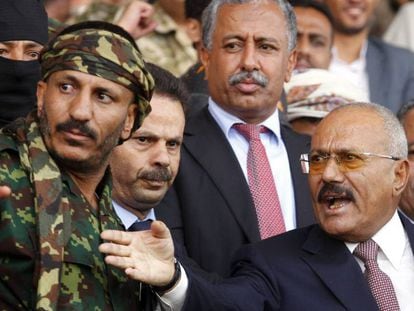 El ex presidente Saleh el pasado agosto en Saná.