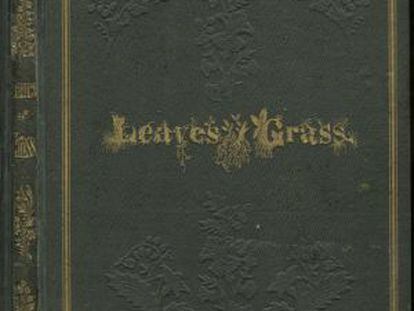 Portada de la primera edición de 'Hojas de hierba', de 1855.