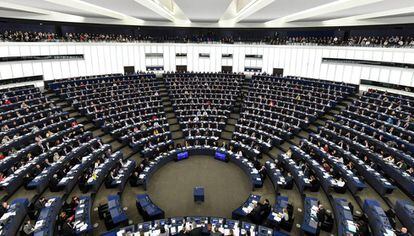 El Parlamento Europeo, durante la sesión plenaria de este miércoles.