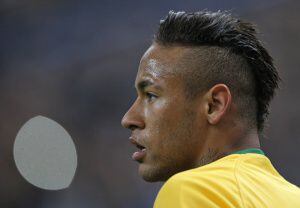 Neymar, durante un partido con Brasil.