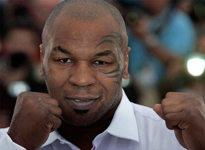 El boxeador Mike Tyson, protagonista del documental <i>Tyson,</i> que se exhibió ayer en Cannes.