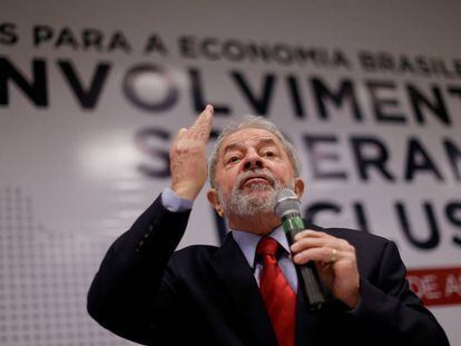 Lula da Silva en un acto el pasado lunes. 