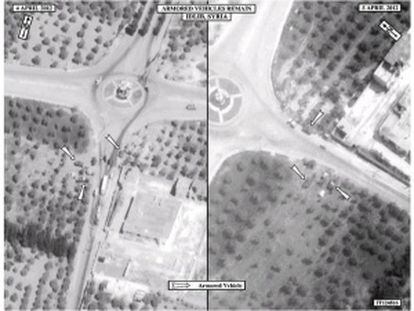 Imagen de satélite con la que EE UU quiere demostrar que el régimen mantiene su despliegue militar.