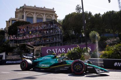 14 ALONSO Fernando (spa), Aston Martin F1 Team AMR23, action during the Formula 1 Grand Prix de Monaco 2023, 6th round of the 2023 Formula One World Championship from May 26 to 28, 2023 on the Circuit de Monaco, in Monaco - Photo Julien Delfosse / DPPI
Julien Delfosse / Dppi / Afp7 
27/05/2023 ONLY FOR USE IN SPAIN