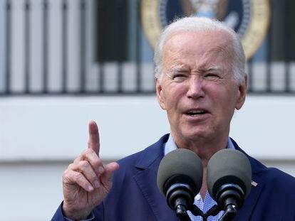 El presidente de Estados Unidos, Joe Biden, este martes durante un acto en la Casa Blanca.