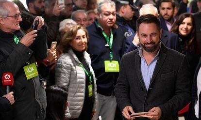 El candidato de Vox, Santiago Abascal.