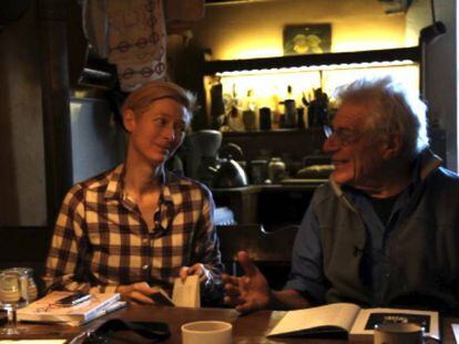 Tilda Swinton y John Berger, en en el documental &#039;The Seasons in Quincy&#039;.