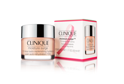 Moisture Surge. Las usuarias no buscan solo eficacia, también texturas. Este gel-crema de rápida absorción de Clinique (36 €) ofrece un efecto hidratante instantáneo con un aroma floral que ejercita la aromacología. Además, forma parte del batallón de productos rosas de Estée Lauder: la recaudación se destina íntegramente a la Asociación Española contra el Cáncer.