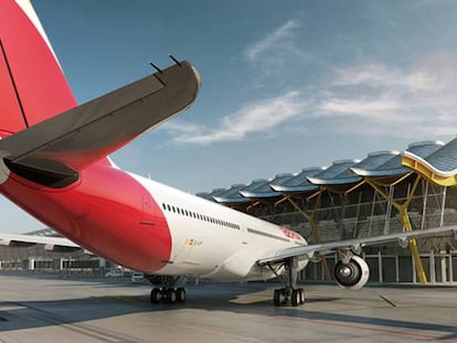 Varios aviones de Iberia estacionados en el Aeropuerto Madrid Barajas Adolfo Suárez