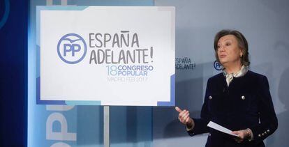 Rudi presenta el congreso del PP, este miércoles.
