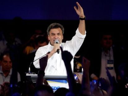 El nuevo presidente del PSDB, A&eacute;cio Neves, est&eacute; s&aacute;bado en Brasil.