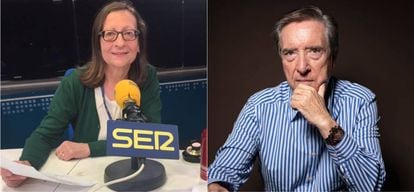 Los periodistas Ángeles Afuera e Iñaki Gabilondo. 