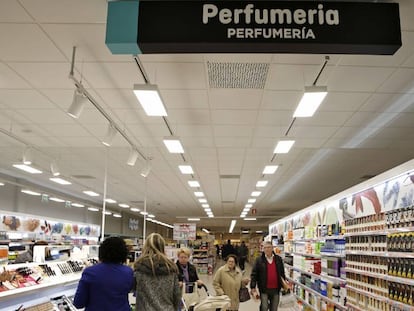 Secci&oacute;n de perfumer&iacute;a de uno de los establecimientos de Mercadona.