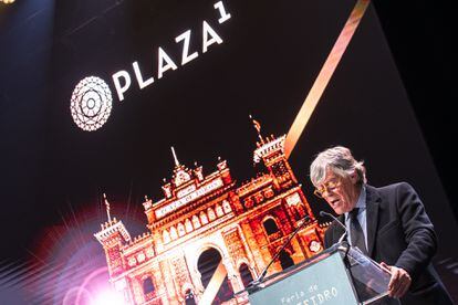 Simón Casas, uno de los empresarios de Las Ventas, en la gala en la que se presentó la Feria de San Isidro.