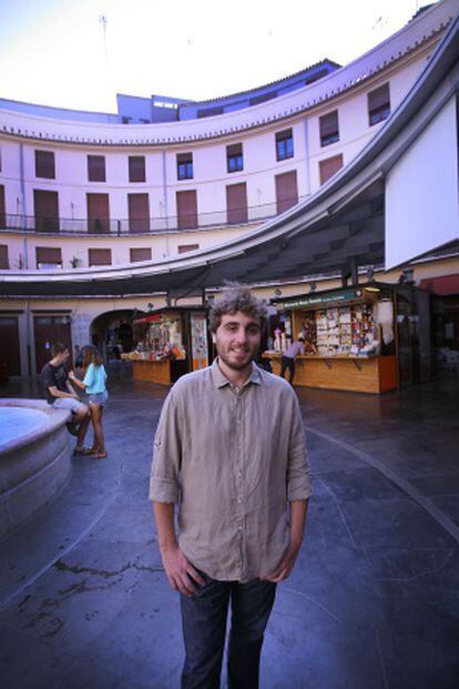 Pablo Rus, en la plaza Redonda de Valencia.