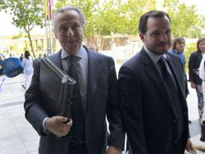 El expresidente de Caja Madrid Miguel Blesa a su llegada a los juzgados de Plaza de Castilla