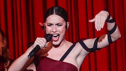 Blanca Paloma en una de sus actuaciones en el Benidorm Fest 2023.