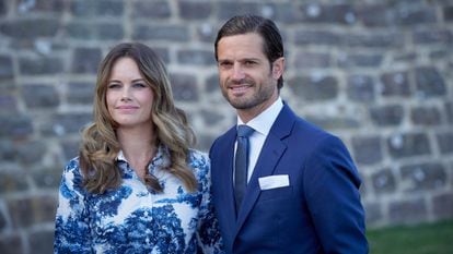 Carlos Felipe y Sofía de Suecia, en las celebraciones del cumpleaños de Victoria de Suecia, en julio de 2020.