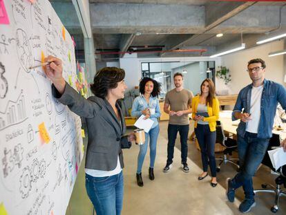 Una reunión de creativos. Getty Images