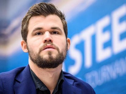 Magnus Carlsen, el pasado enero, en el Festival Tata Steel de Wijk aan Zee (Países Bajos)