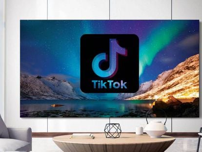 TikTok en una Samsung Smart TV.