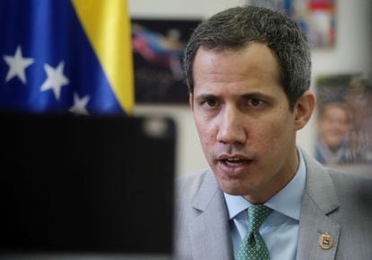 Guaidó during a virtual meeting with members of the 2015 National Assembly, this Friday, December 30.