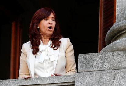 Cristina Kirchner, en el Congreso argentino, este miércoles.