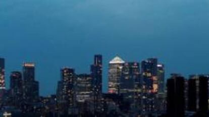 Canary Wharf, distrito financiero de Londres.