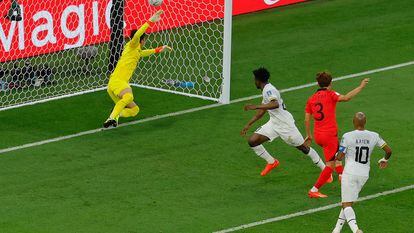 Kudus marca su primer gol ante Corea del Sur.