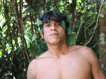 Tainaky Tenetehar, miembro de la Tierra Indígena Arariboia, en Maranhão.