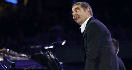 Rowan Atkinson, mr. Bean, durante la ceremonia.