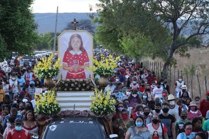 Romería en honor de Benigna Cardoso, niña en proceso de beatificación, en Santana do Cariri (Ceará, Brasil).